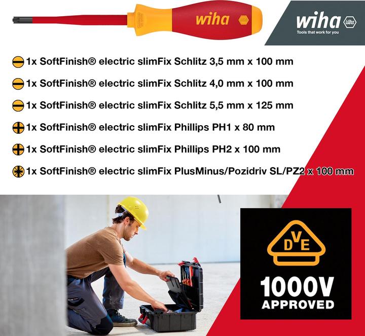 Produktbild Wiha Werkzeugkoffer Basic Set L electric, 18-tlg (18 Teile)