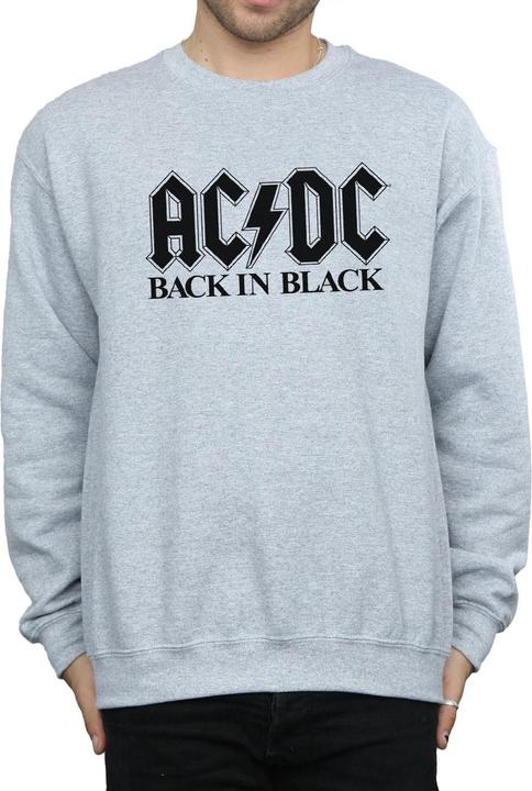 Produktbild AC/DC Back in Black Logo Sweatshirt aus Baumwolle (XL)
