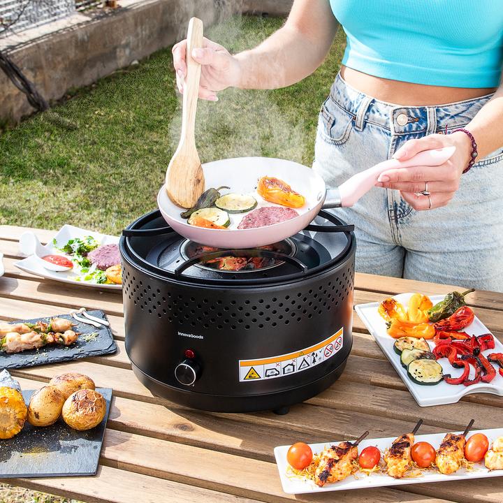 Image du produit InnovaGoods Barbecue portable au charbon sans fumée CleanQ