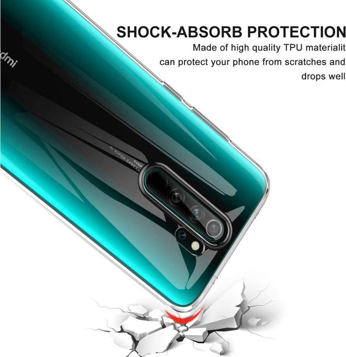 Actual product image Screenguard Xiaomi Redmi Note 8 Pro Flexible TPU Clear Case (Xiaomi Redmi Note 8 Pro)