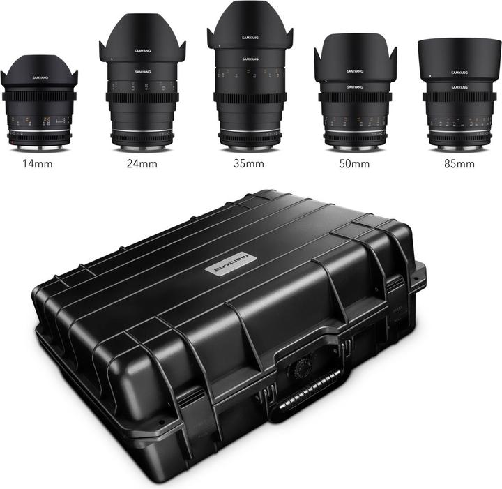 Image du produit Samyang MF 14/24/35/50/85 MK2 Kit valise VDSLR Canon EF (Canon EF)