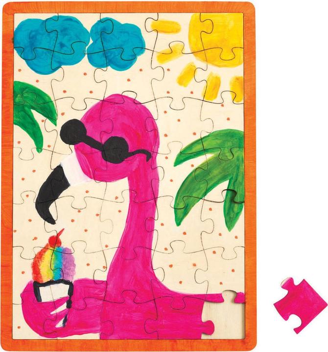 Immagine prodotto Colorations Colourings - Decora il tuo puzzle in legno, set di 6 pezzi