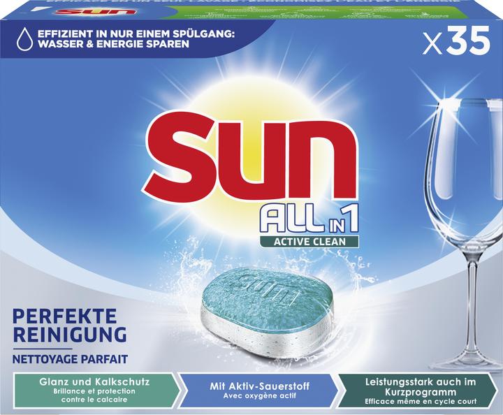 Sun All-in-1 Active Clean Tabs Regular 35x (Tabs)