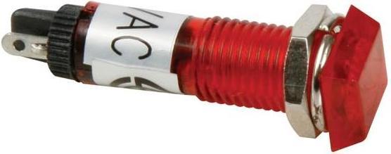 Produktbild Velleman VIERECKIGE 8 x 8mm LED-SIGNALLEUCHTE 220V ROT
