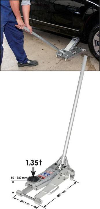 Actual product image Vigor Aluminum Hydraulic Shunting Trolley
