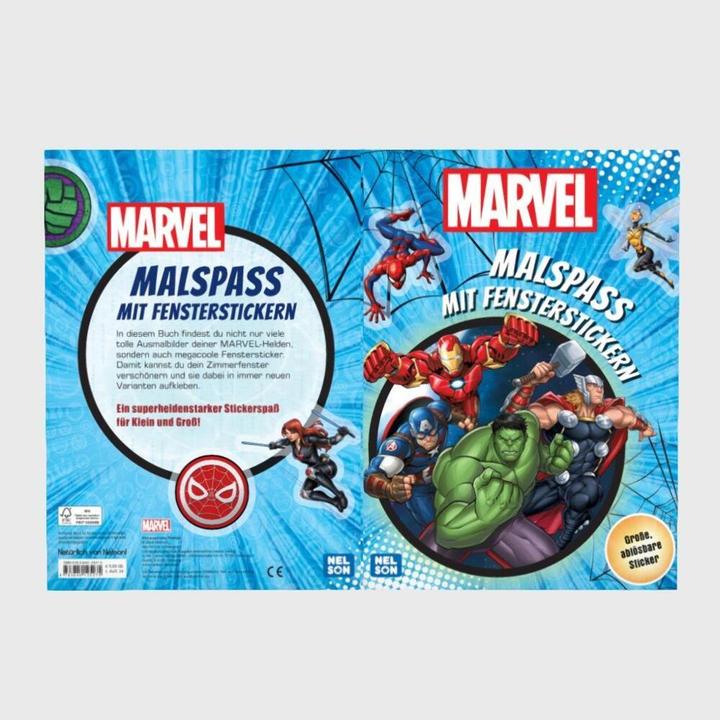 Actual product image MARVEL: Colouring fun with window stickers