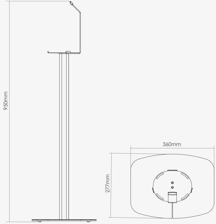 Immagine prodotto Flexson Supporto Sonos Move (1 pz., Cavalletto, Non mobile)