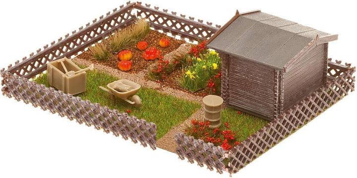 Actual product image Faller Allotment garden with small garden shed