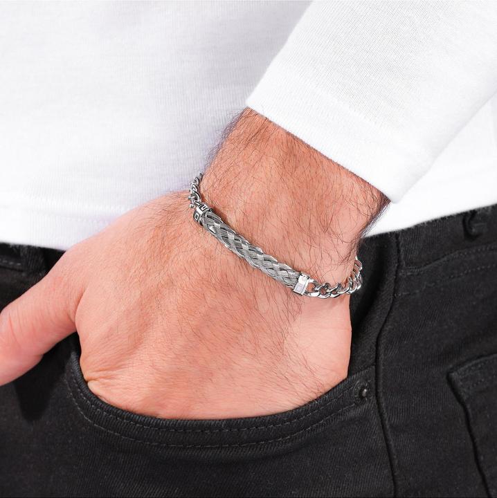 Image du produit Police Armband (21 cm, Acier inoxydable)