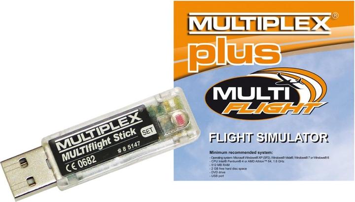 Actual product image Multiplex Multiflight Stick with Multiflight plus CD (PC, DE)