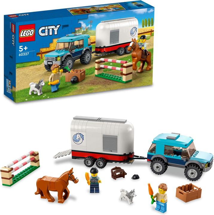 Actual product image LEGO SUV with horse trailer (60327, LEGO City)