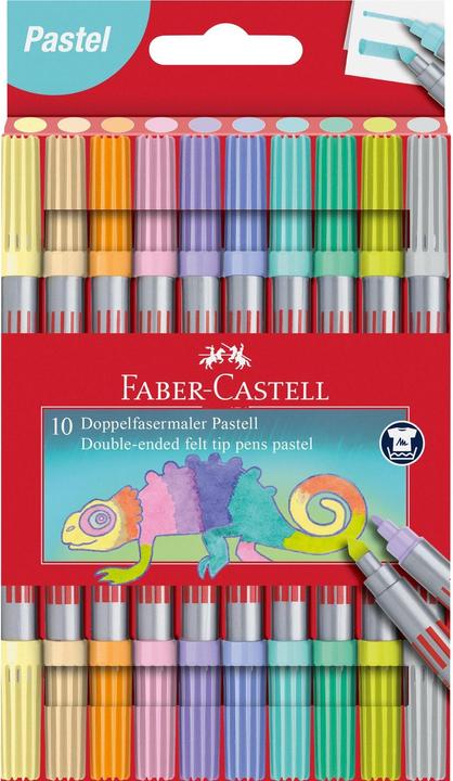 Actual product image Faber-Castell Pastel double fibre painter (Multicoloured, 10 x)