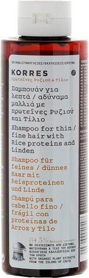 Produktbild Korres Rice Proteins & Linden Shampoo (250 ml, Flüssiges Shampoo)