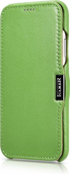 Produktbild iCarer iPhone X/XS - Luxury Series Flip Case Grün RIX02 (Apple iPhone X, Apple iPhone XS)