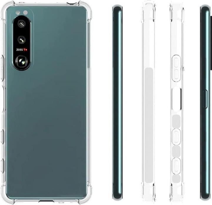 Actual product image Screenguard Sony Xperia 5 III Case Crystal Soft Airbag Bumper (Sony Xperia 5 III)