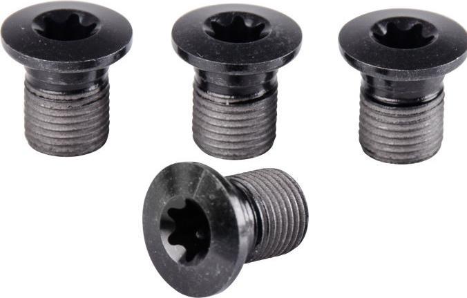 Actual product image Shimano XTR/Ultegra chainring bolts small chainring, Y-1H5 98160 4 pieces M8x10.1 mm black