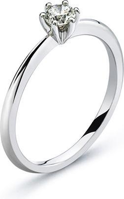 Produktbild Natsumi Schmuck Diamantring Weissgold 18K/750 0.25 ct H si (51, 750/18 K Gold)