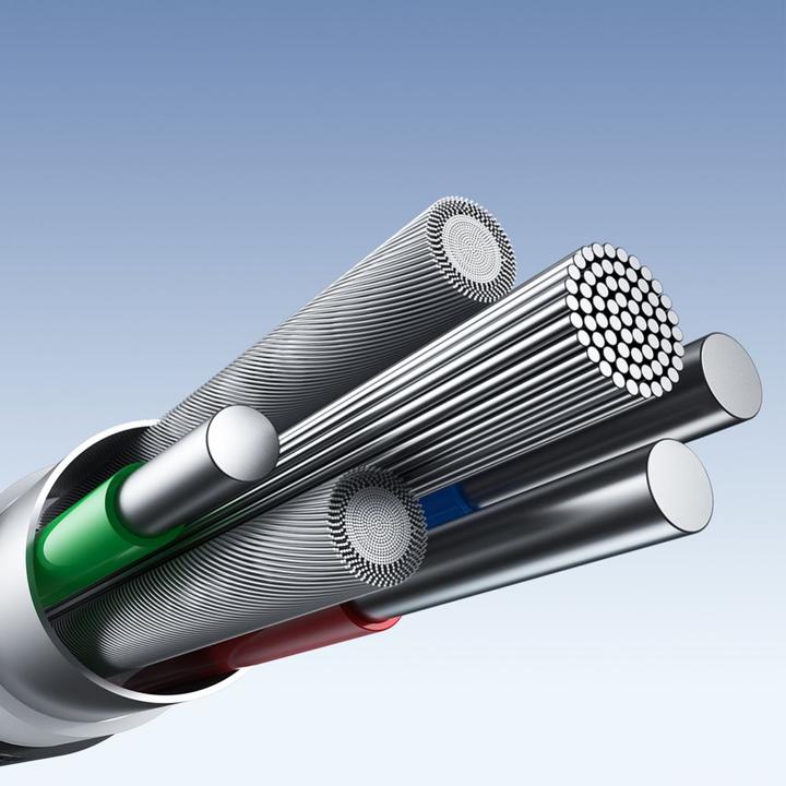 Actual product image Joyroom Light-Speed ​​Series SA25-AC6 USB-A / USB-C Fast Transfer Cable 100W 2m - Black (2 m)