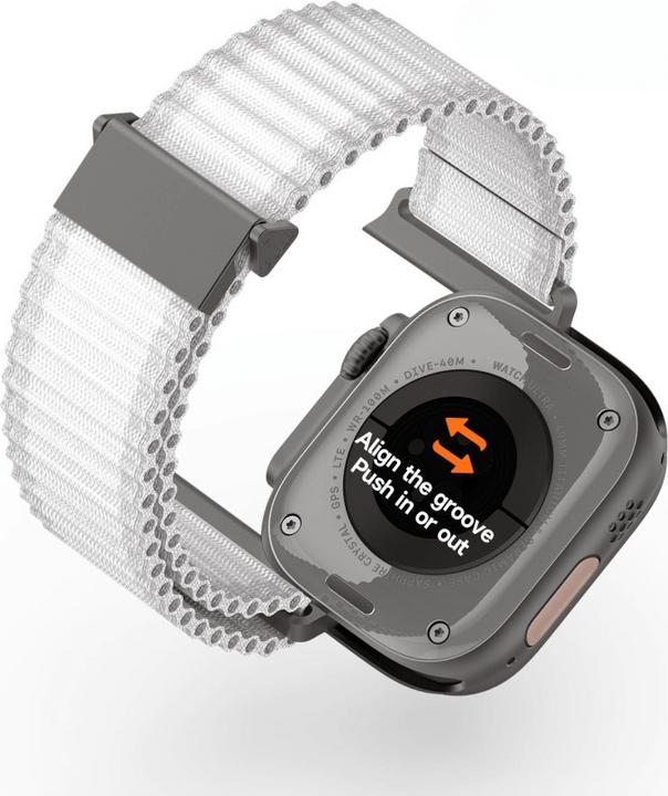 Produktbild Dux Ducis Apple Watch 44/45/46/49mm - Nylon Stoff Ersatzarmband (44 mm, 45 mm, 42 mm, 49 mm, Nylon, Apple Watch SE, Apple Watch Series 6, Apple Watch Series 5, Apple Watch Series 8, Apple Watch Series 3, Apple Watch Series 4, Apple Watch Series 9, Apple Watch Ultra 2, Apple Watch SE (2022/2023), Apple Watch Series 10, Apple Watch Series 7, Apple Watch Ultra)