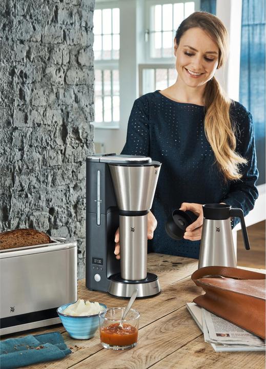 Produktbild WMF Kleine Filterkaffeemaschine Thermoskanne Thermobecher Timer Küchenminis 870W