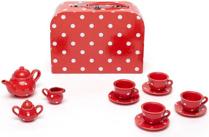 Actual product image Bigjigs Porcelain tea set in storage box