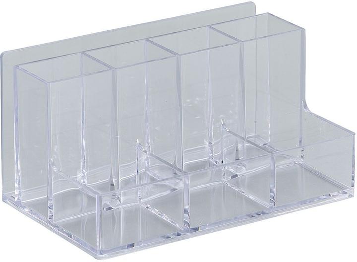 Actual product image Alco Utensil box acrylic 8 compartments 155x75x95mm crystal clear
