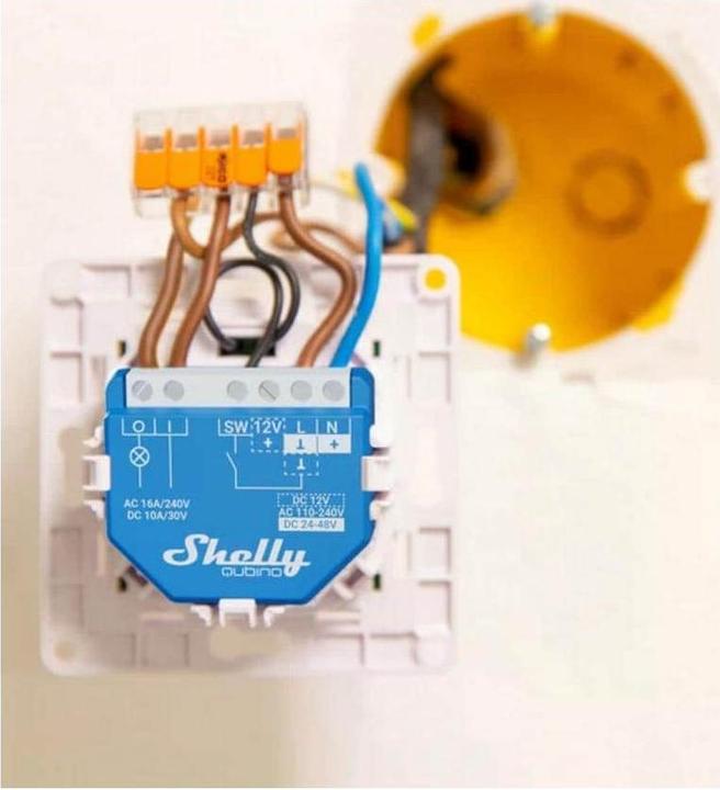 Actual product image Shelly Qubino Wave 1 (Switch actuator)