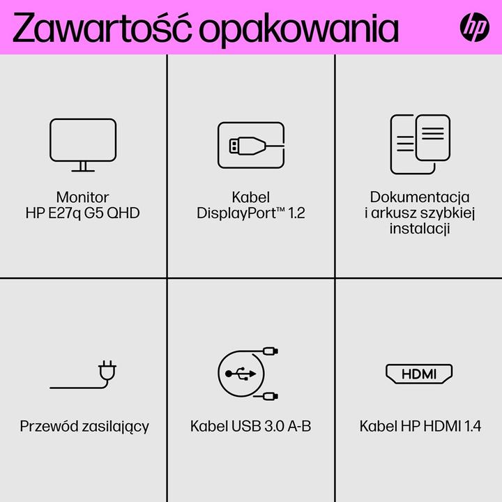 Immagine prodotto HP E27q G5 (2560 x 1440 pixel, 27")