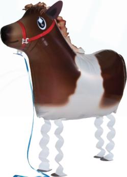 Actual product image Ballons World Store Foil Balloon Mini Walker Pony 63 cm long without filling