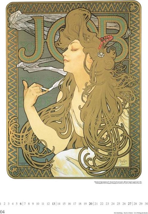 Image du produit Mucha 2025 - Calendrier artistique - Calendrier-poster - 50x70 (50 x 70 cm, Couverture rigide, Allemand)