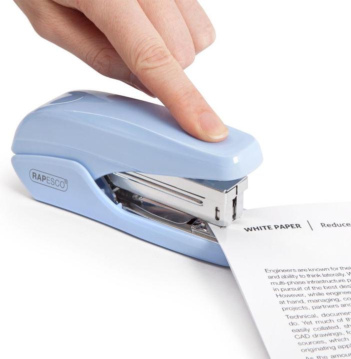Actual product image Rapesco 1340 X5-25ps Less Effort Stapler - 25 Sheets - Light Blue (25 Sheets)