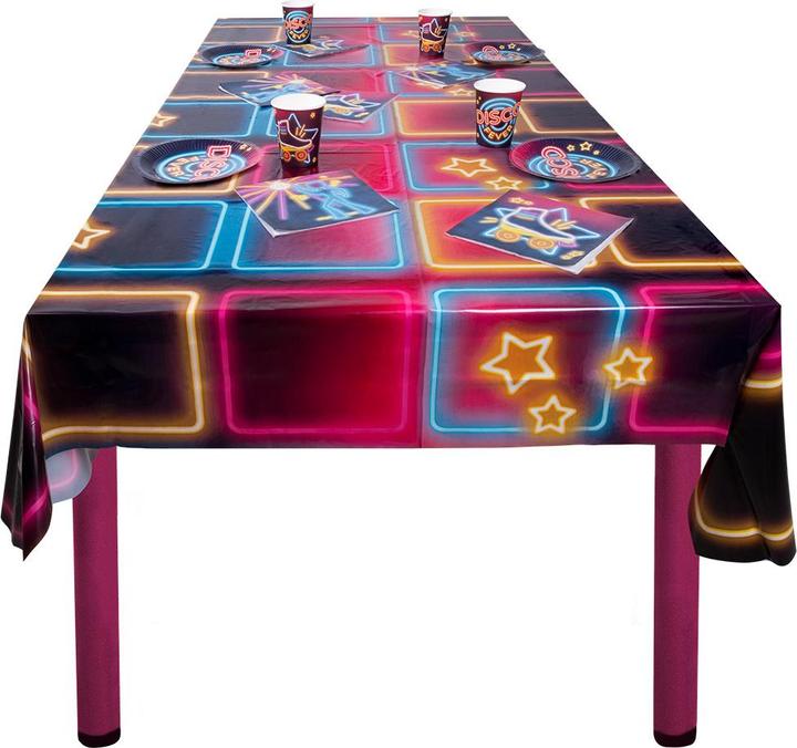 Produktbild Boland Tischdecke Disco 130x180cm Plastic 80er 70er Jahre (130 x 180 cm)