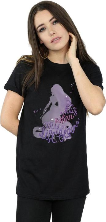 Actual product image Disney Womens/Ladies Tangled Now's When My Life Begins Cotton Boyfriend T-Shirt (XXL)