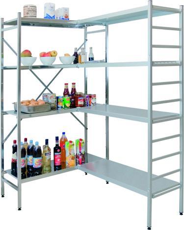 Grundregal aus Aluminium für Lebensmittel-Lagerung