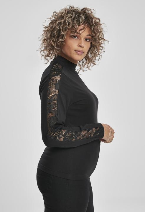 Actual product image Urban Classics Ladies Lace Striped LS (XL)