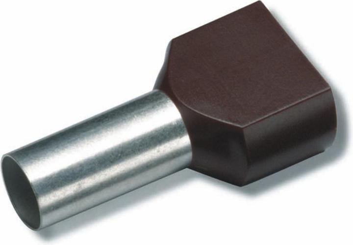 Produktbild Cimco Zwillings-Aderendhülse 0.5 mm² 8 mm Teilisoliert Orange 18 2430 100 St.