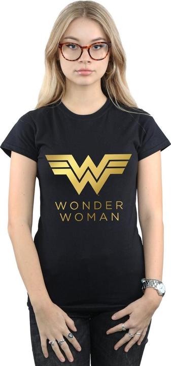 Actual product image Womens/Ladies Wonder Woman 84 Golden Logo Cotton T-Shirt (L)