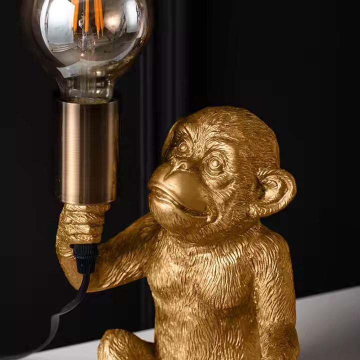 Produktbild Hermex Affenlampe Nachttischlampe Tiermotiv-Beleuchtung Affen-Dekoleuchte (E27)