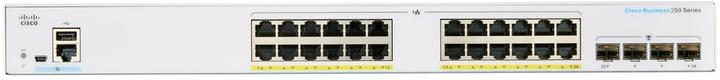 Produktbild Cisco PoE+ Switch CBS250-24FP-4G-EU 28 Port (28 Ports)