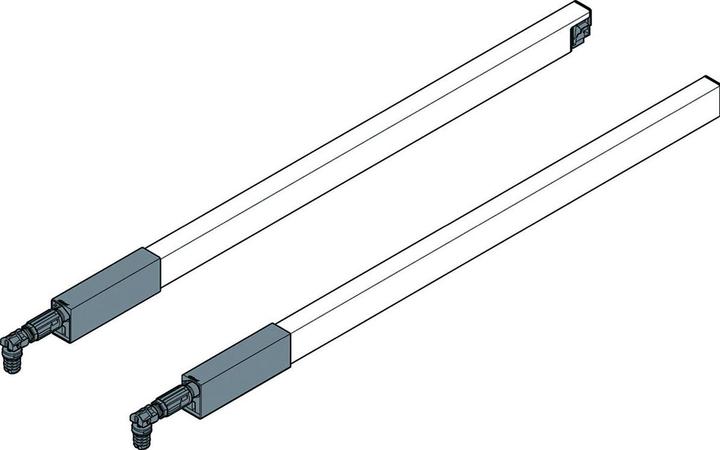 Produktbild Blum Längsreling für Frontauszug TANDEMBOX antaro, grau RAL 9006