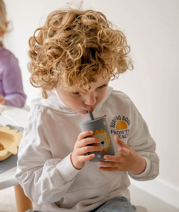Immagine prodotto Tryco Baby Tazza in silicone con cannuccia Lion