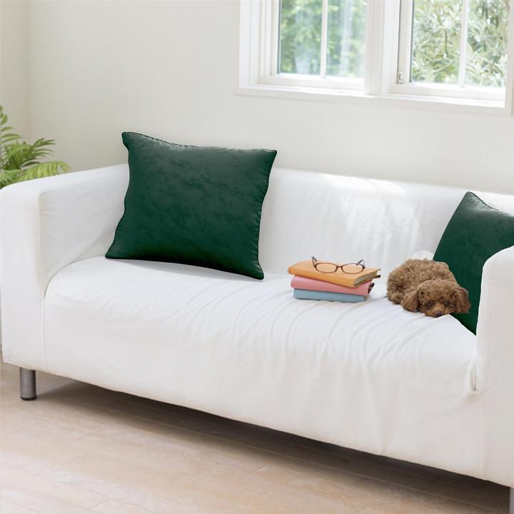 Image du produit Intirilife 2x taies d'oreiller en velours 40x40 cm (40 x 40 cm)