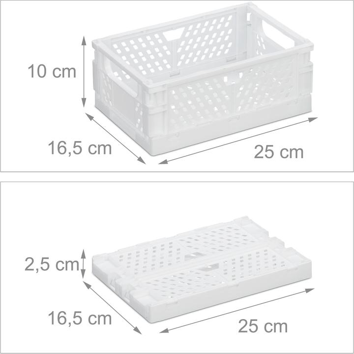 Actual product image Relaxdays 2x folding box (25 x 16.5 x 10 cm, 3.33 l)