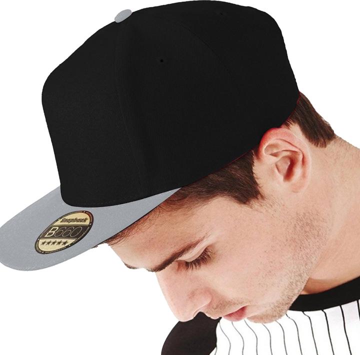 Image du produit Beechfield Casquette de baseball avec visière plate (paquet de 2) (Taille unique)