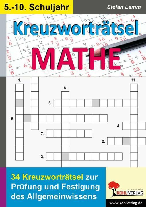 Actual product image Kreuzworträtsel Mathematik (German, Stefan Lamb, 2018)