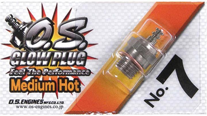 Actual product image O.S. Engines Candles No. 7 (Medium-Hot)