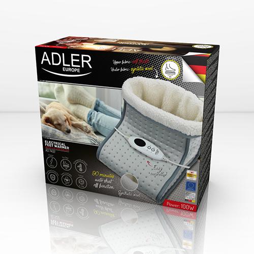 Produktbild Adler AD 7432 Heizdecke Elektrisch beheizter Überwurf, Plüsch, Synthetische Wolle