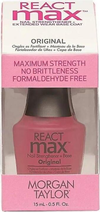 Produktbild Morgan Taylor REACT MAX ORIGINAL nail strengthener + base 15 ml (Körperlotion, 15 ml)