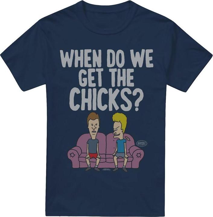 Image du produit Universal Textiles - T-shirt WHEN DO WE GET THE CHICKS? - Homme (L)