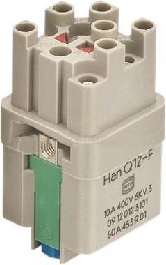 Produktbild Harting Buchseneinsatz Han Q 12/0 12 Pole Steckbuchse, Crimp, Codierstifte + Crimpkontakte separat bestellen